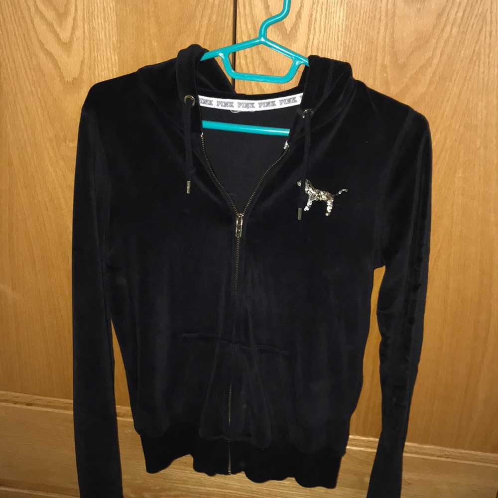 Black zip up sweatshirt